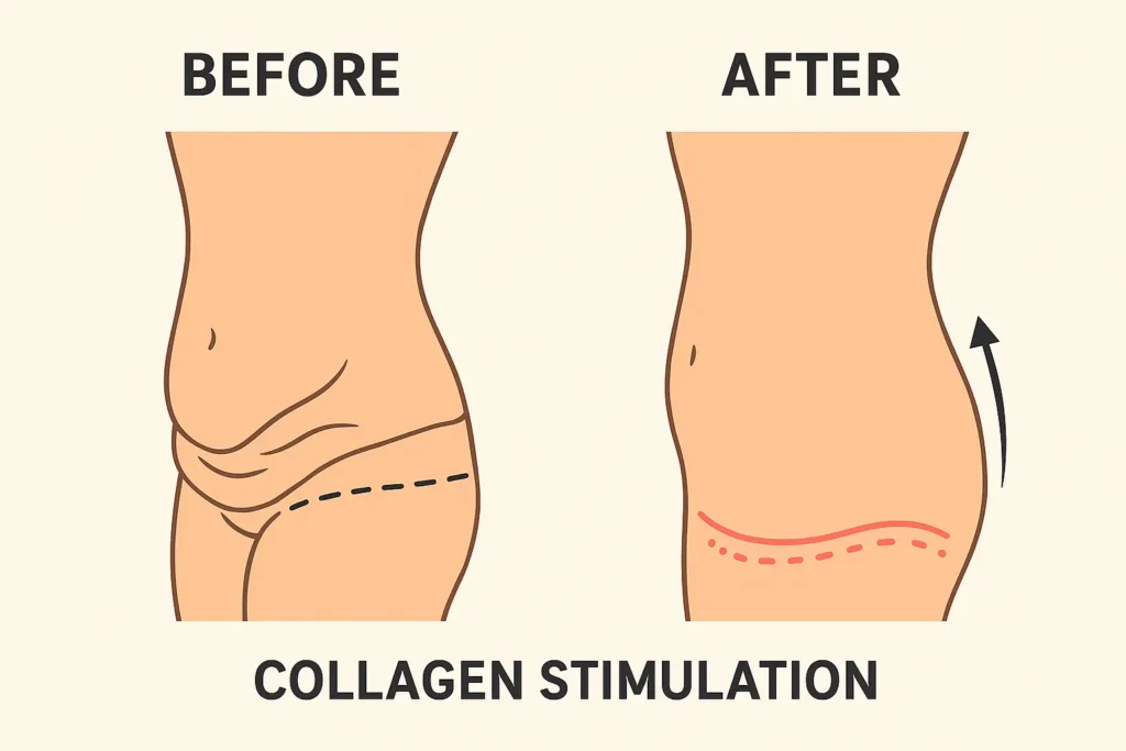 Before and after results for sagging skin after weight loss injections Birchfield